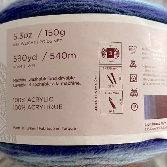 2 New Mandala Lion Brand Yarn Griffin Groot Colorway Craft Supplies NWT - Picture 5 of 9